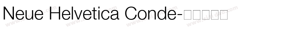 Neue Helvetica Conde字体转换